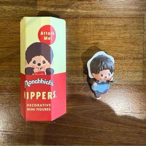 Hippers Decorative Mini Figure - Monchhichi blue